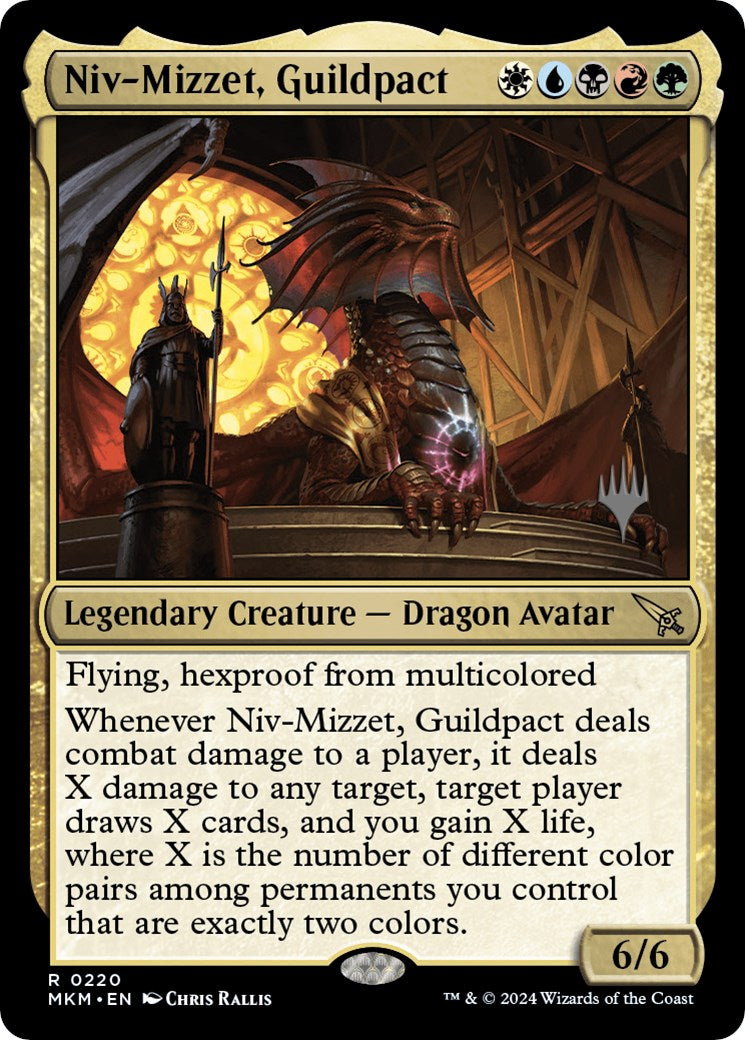 Niv-Mizzet, Guildpact (Promo Pack) [Murders at Karlov Manor Promos] | Exor Games Dartmouth