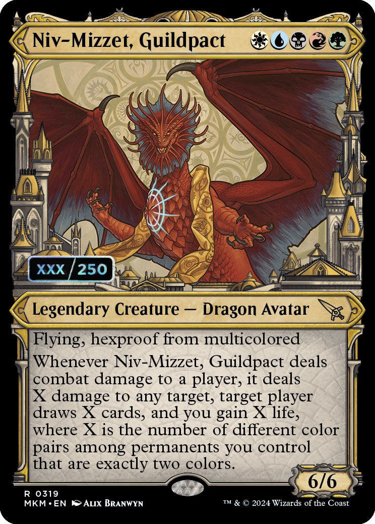 Niv-Mizzet, Guildpact (Serialized) [Murders at Karlov Manor] | Exor Games Dartmouth