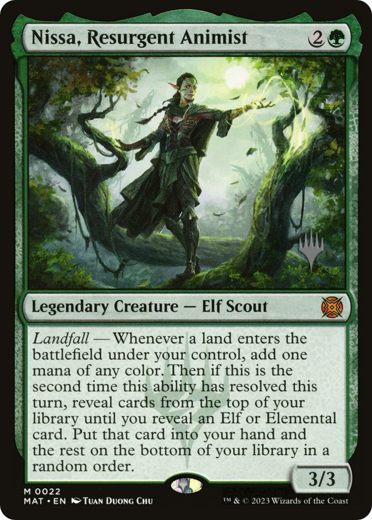 Nissa, Resurgent Animist (Promo Pack) [Murders at Karlov Manor Promos] | Exor Games Dartmouth