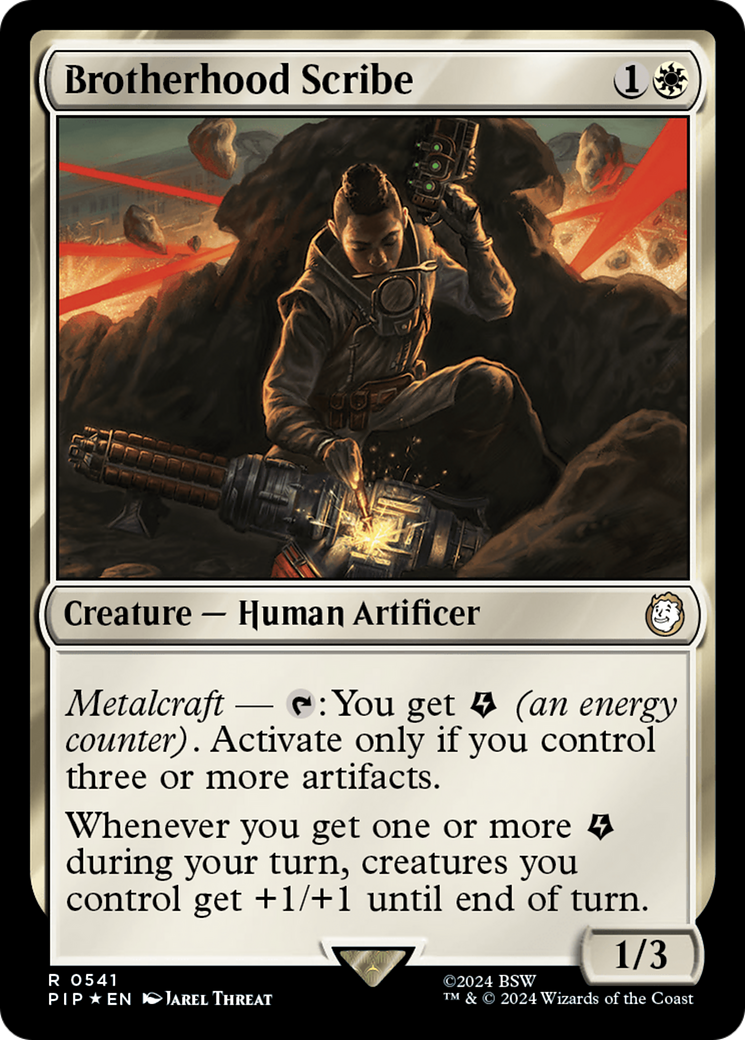 Brotherhood Scribe (Surge Foil) [Fallout] | Exor Games Dartmouth