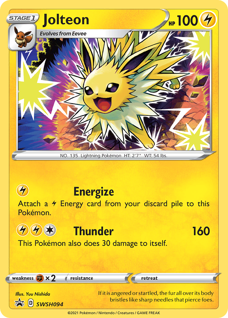 Jolteon (SWSH094) [Sword & Shield: Black Star Promos] | Exor Games Dartmouth