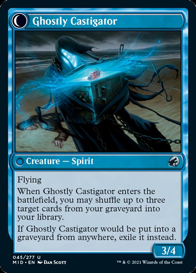 Covetous Castaway // Ghostly Castigator [Innistrad: Midnight Hunt] | Exor Games Dartmouth