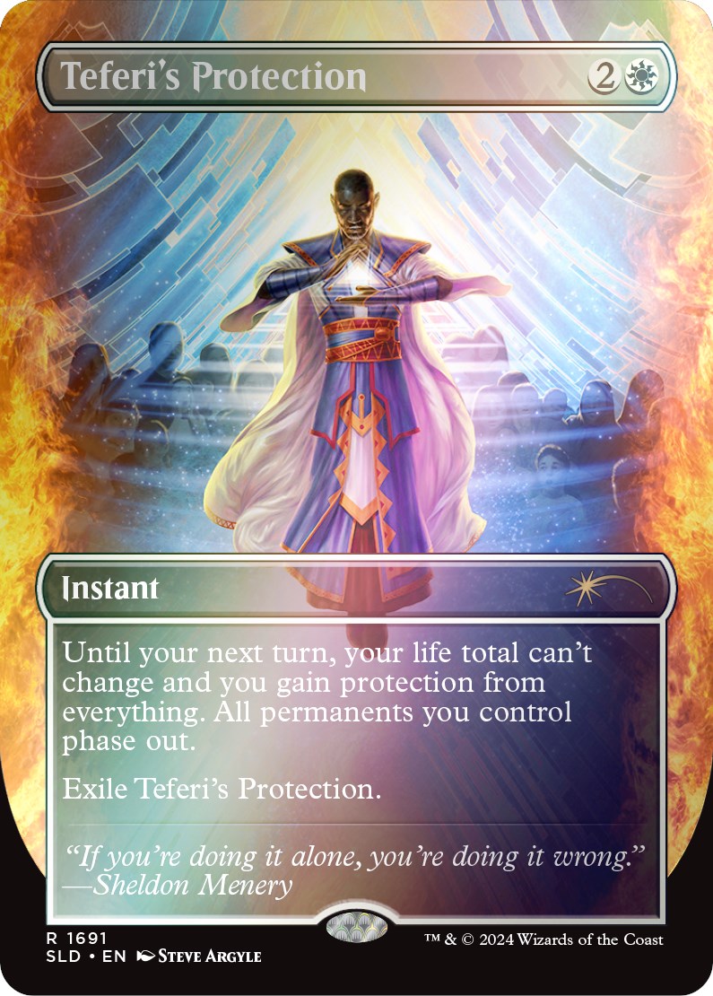 Teferi's Protection (1691) (Rainbow Foil) [Secret Lair Drop Series] | Exor Games Dartmouth