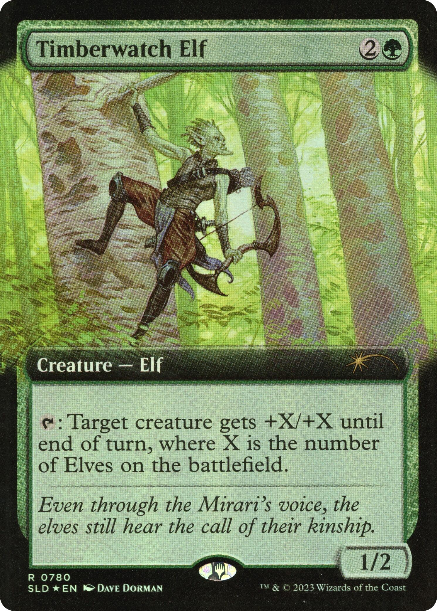 Timberwatch Elf (Extended Art) [Secret Lair Drop Series] | Exor Games Dartmouth