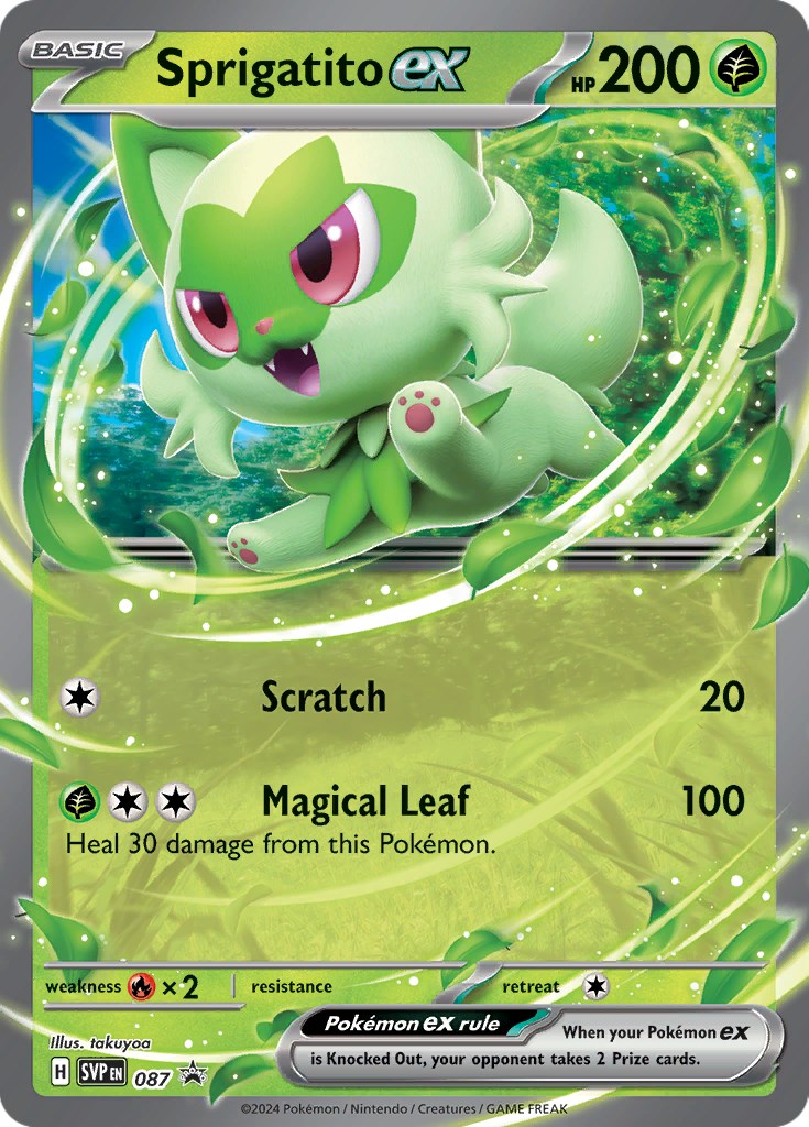 Sprigatito ex (087) [Scarlet & Violet: Black Star Promos] | Exor Games Dartmouth