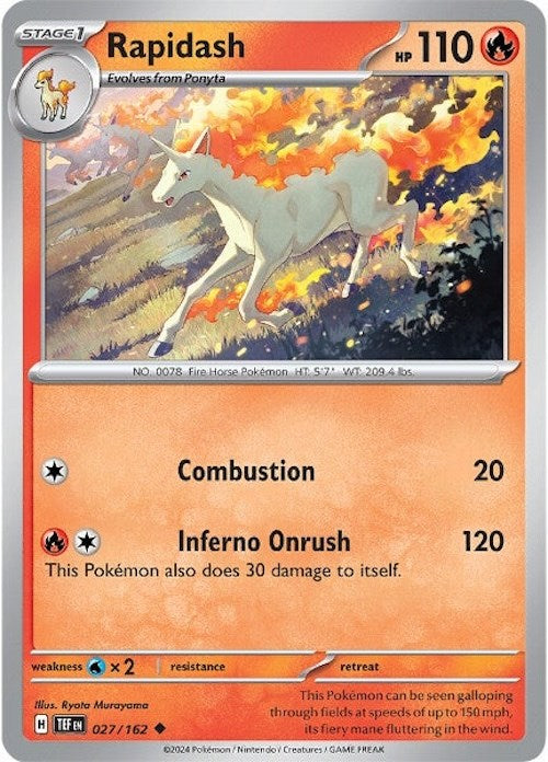 Rapidash (027/162) [Scarlet & Violet: Temporal Forces] | Exor Games Dartmouth