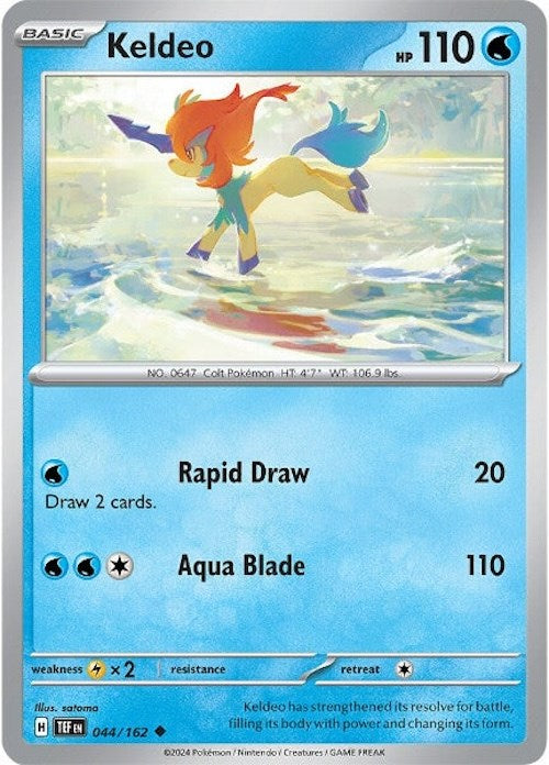 Keldeo (044/162) [Scarlet & Violet: Temporal Forces] | Exor Games Dartmouth