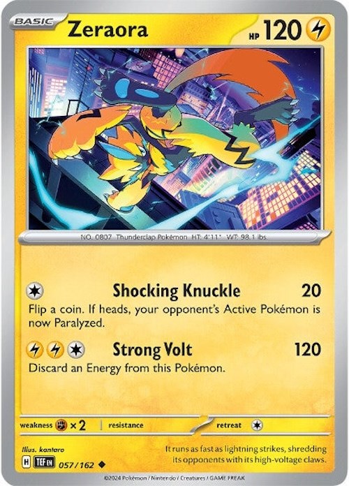 Zeraora (057/162) [Scarlet & Violet: Temporal Forces] | Exor Games Dartmouth