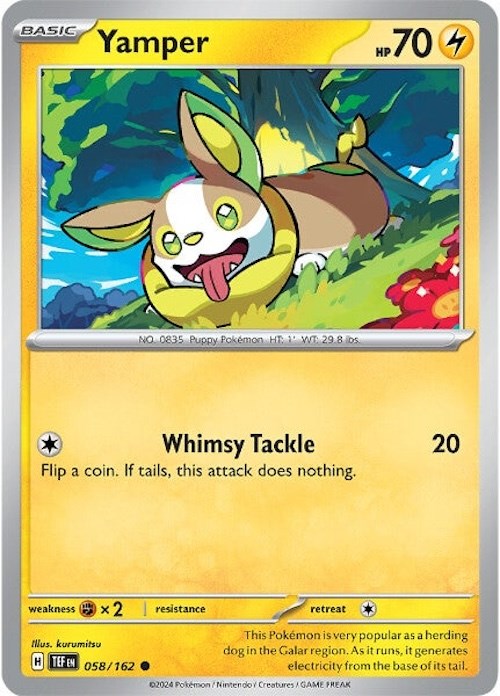 Yamper (058/162) [Scarlet & Violet: Temporal Forces] | Exor Games Dartmouth