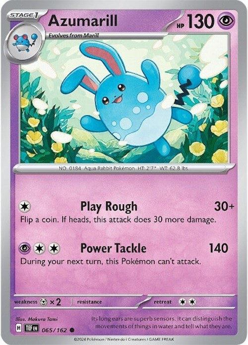 Azumarill (065/162) [Scarlet & Violet: Temporal Forces] | Exor Games Dartmouth