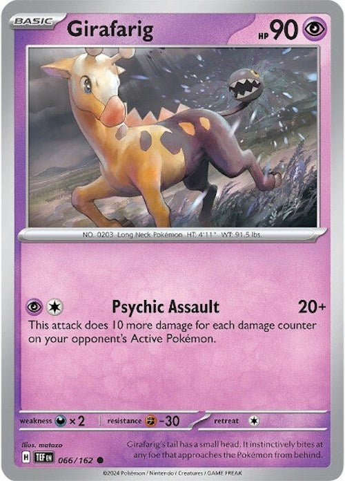 Girafarig (066/162) [Scarlet & Violet: Temporal Forces] | Exor Games Dartmouth