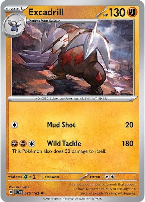 Excadrill (086/162) [Scarlet & Violet: Temporal Forces] | Exor Games Dartmouth