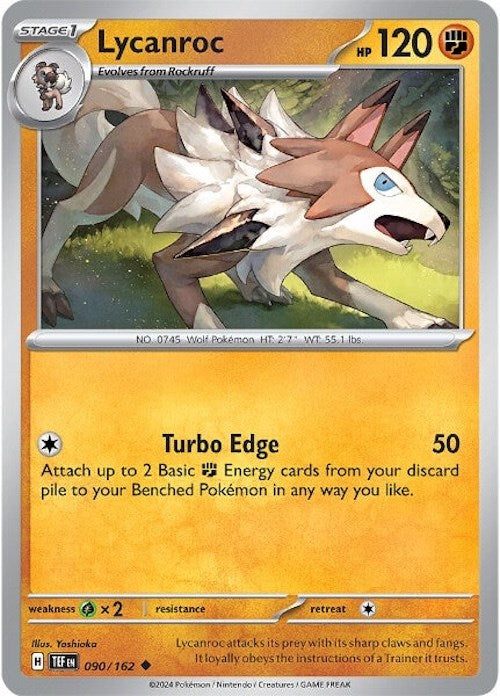 Lycanroc (090/162) [Scarlet & Violet: Temporal Forces] | Exor Games Dartmouth