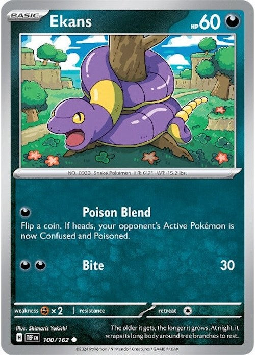 Ekans (100/162) [Scarlet & Violet: Temporal Forces] | Exor Games Dartmouth