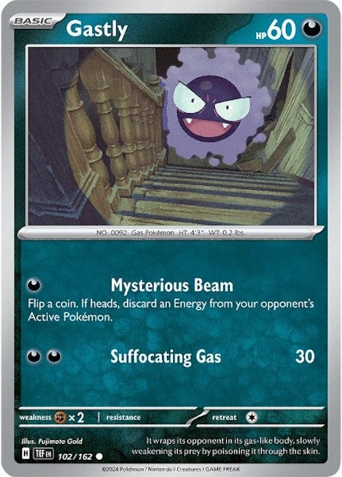 Gastly (102/162) [Scarlet & Violet: Temporal Forces] | Exor Games Dartmouth