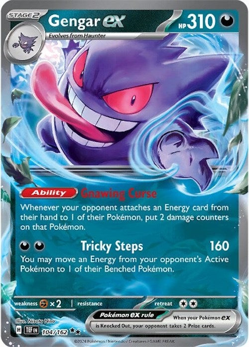 Gengar ex (104/162) [Scarlet & Violet: Temporal Forces] | Exor Games Dartmouth