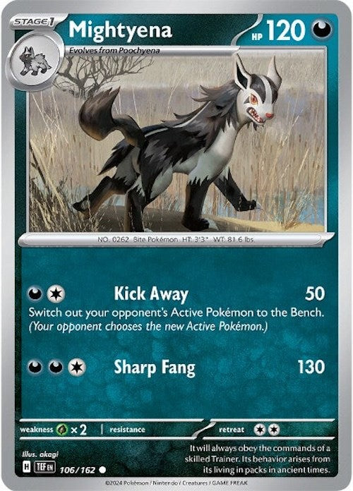 Mightyena (106/162) [Scarlet & Violet: Temporal Forces] | Exor Games Dartmouth