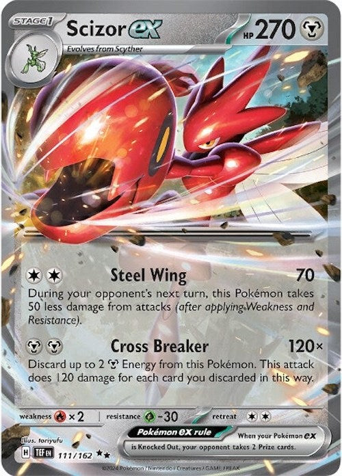 Scizor ex (111/162) [Scarlet & Violet: Temporal Forces] | Exor Games Dartmouth