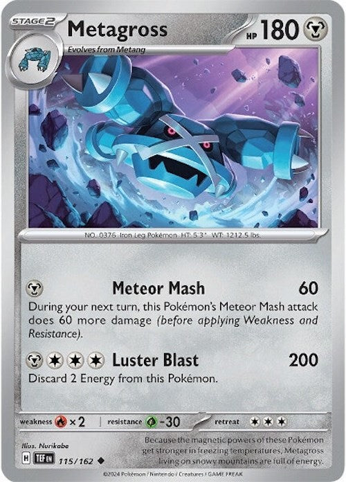 Metagross (115/162) [Scarlet & Violet: Temporal Forces] | Exor Games Dartmouth