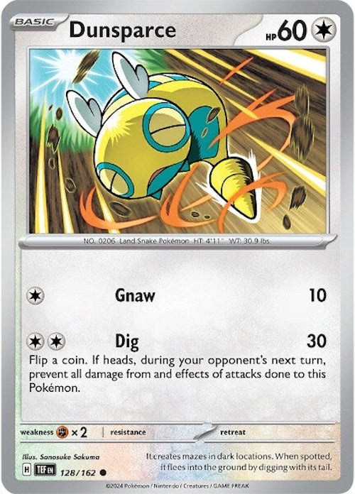 Dunsparce (128/162) [Scarlet & Violet: Temporal Forces] | Exor Games Dartmouth