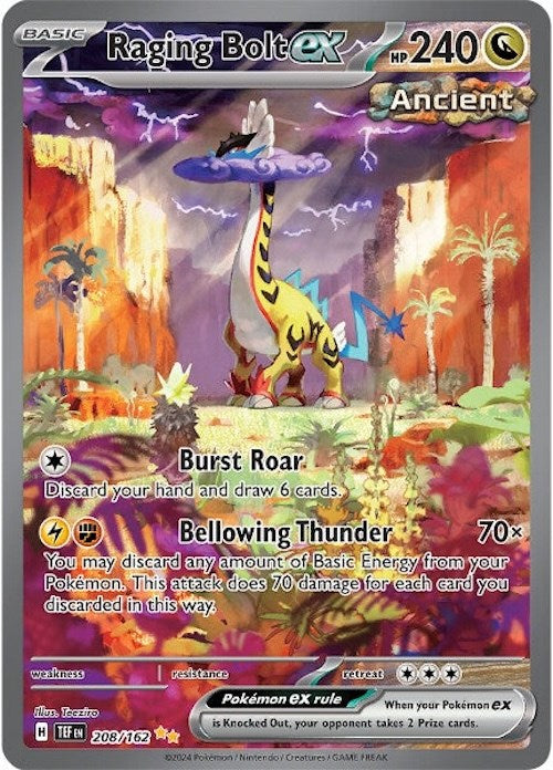 Raging Bolt ex (208/162) [Scarlet & Violet: Temporal Forces] | Exor Games Dartmouth