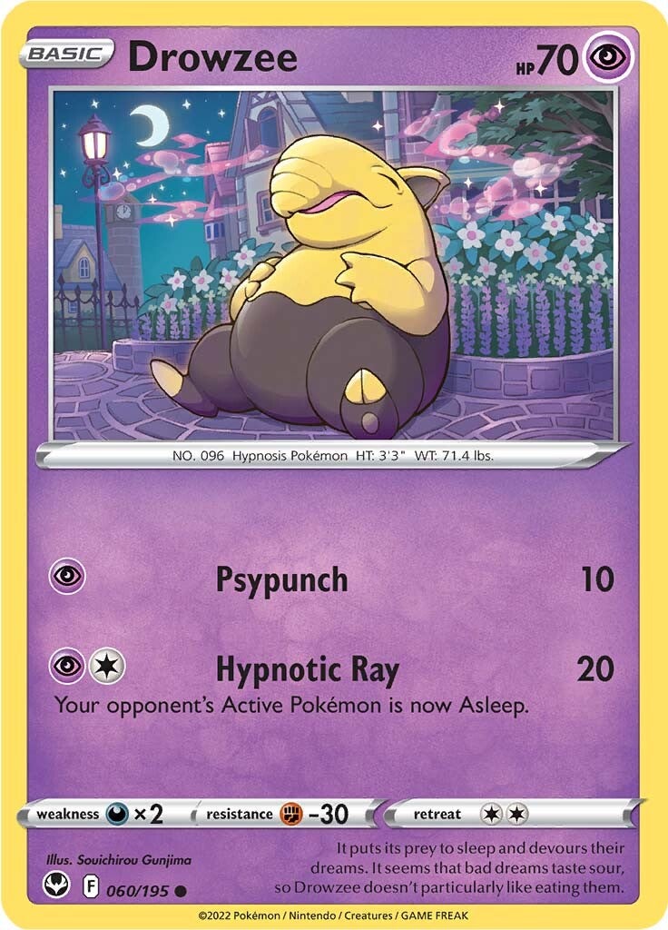 Drowzee (060/195) [Sword & Shield: Silver Tempest] | Exor Games Dartmouth