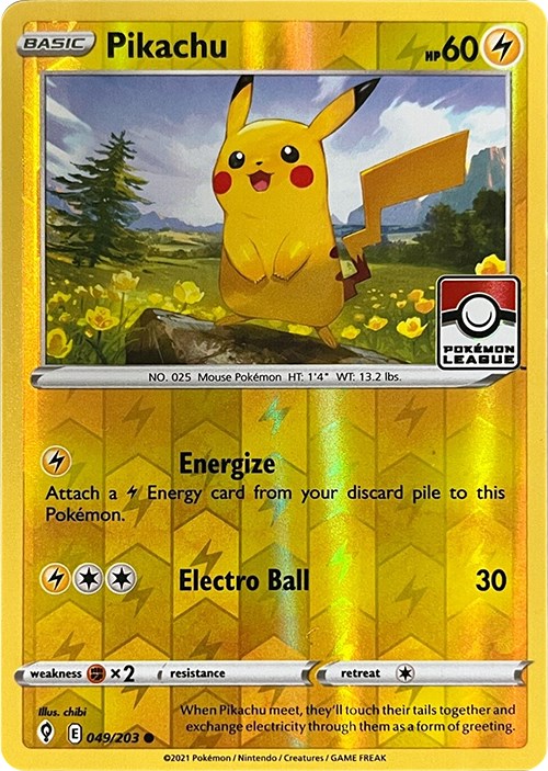 Pikachu (049/203) (2023 2024 League Promo) [League & Championship Cards] | Exor Games Dartmouth