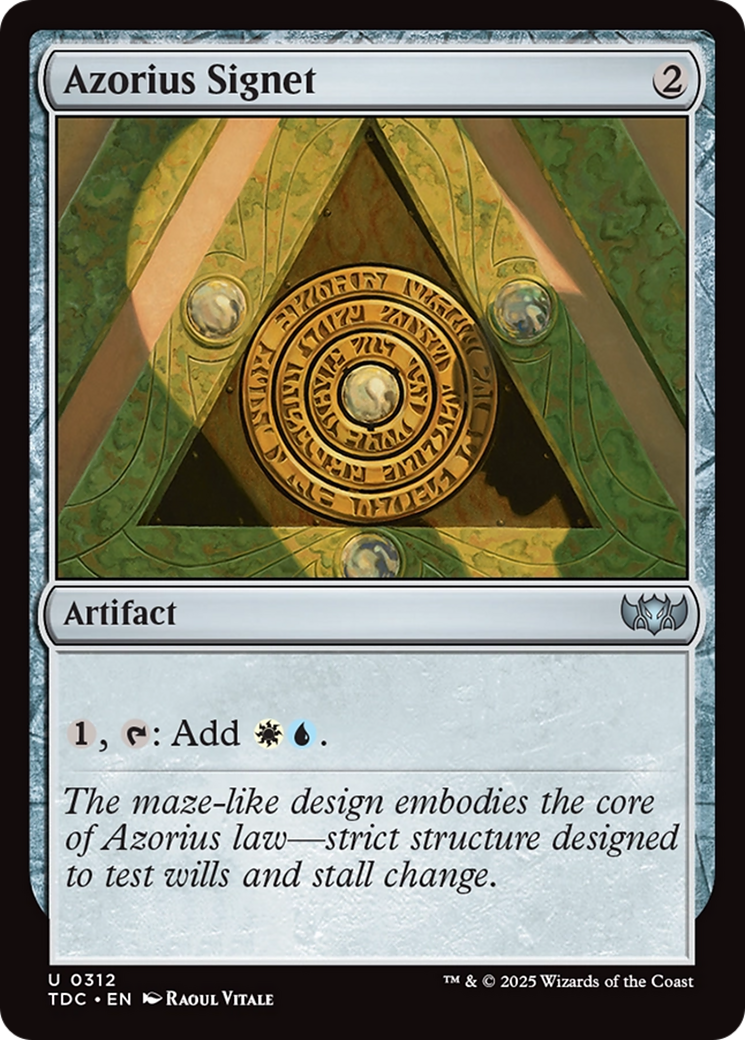 Azorius Signet [Tarkir: Dragonstorm Commander] | Exor Games Dartmouth