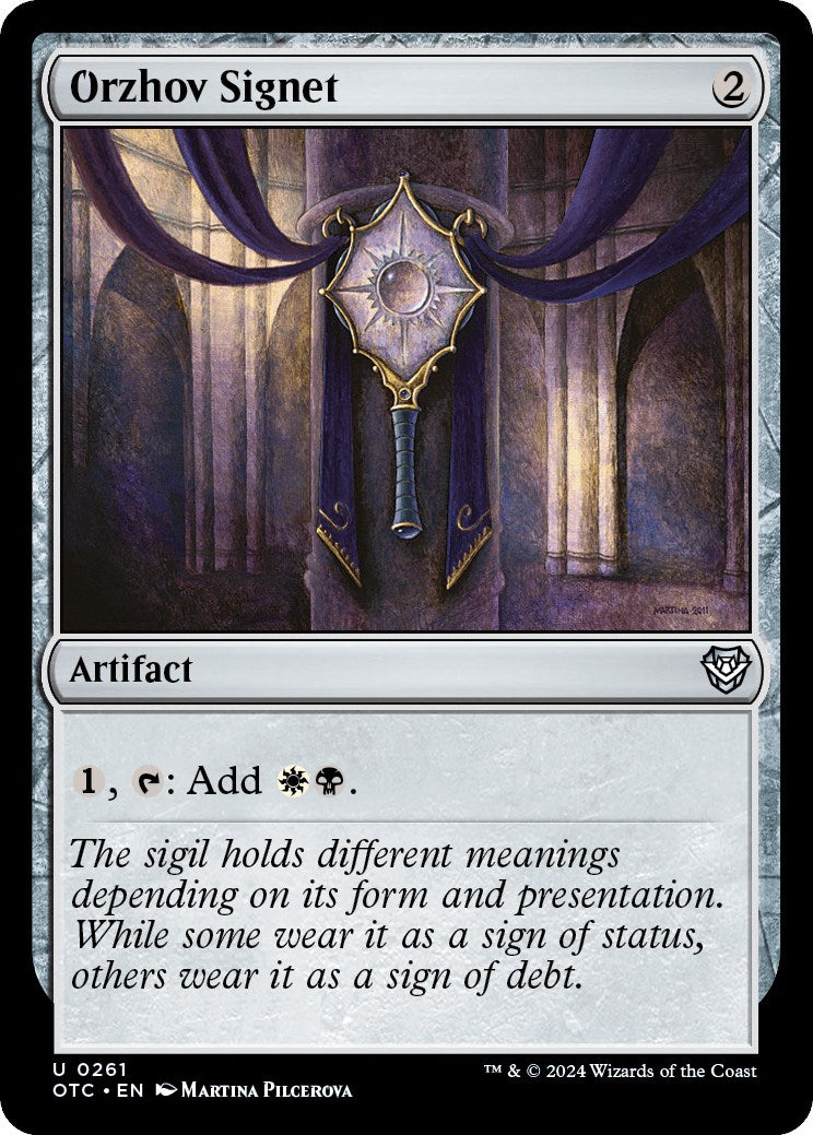 Orzhov Signet [Outlaws of Thunder Junction Commander] | Exor Games Dartmouth