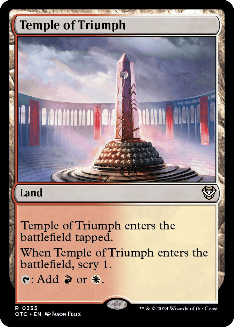 Temple of Triumph [Outlaws of Thunder Junction Commander] | Exor Games Dartmouth