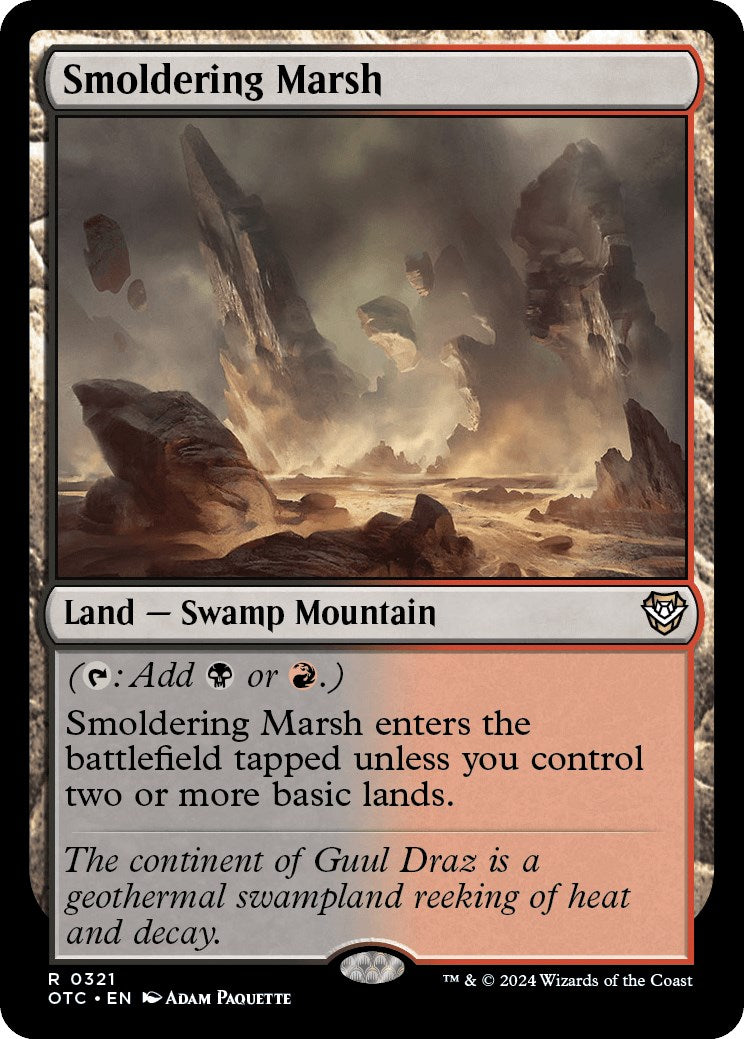 Smoldering Marsh [Outlaws of Thunder Junction Commander] | Exor Games Dartmouth