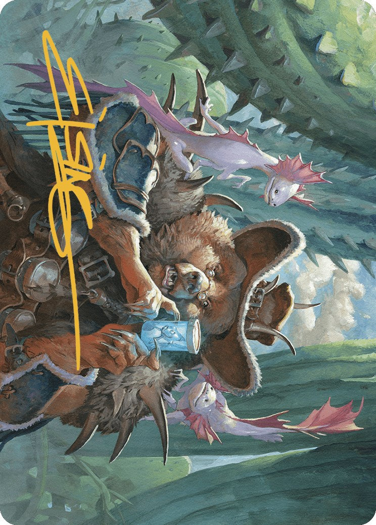 Doc Aurlock, Grizzled Genius Art Card (Gold-Stamped Signature) [Outlaws of Thunder Junction Art Series] | Exor Games Dartmouth