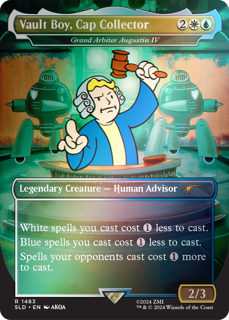 Vault Boy, Cap Collector - Grand Arbiter Augustin IV (Rainbow Foil) [Secret Lair Drop Series] | Exor Games Dartmouth