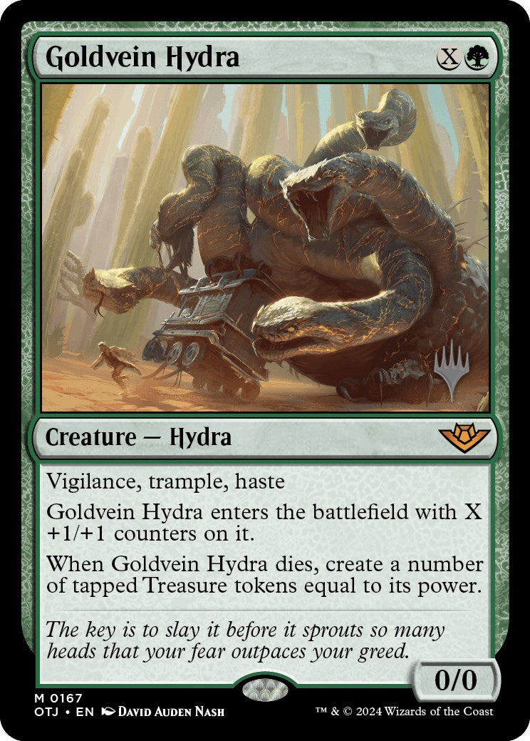 Goldvein Hydra (Promo Pack) [Outlaws of Thunder Junction Promos] | Exor Games Dartmouth
