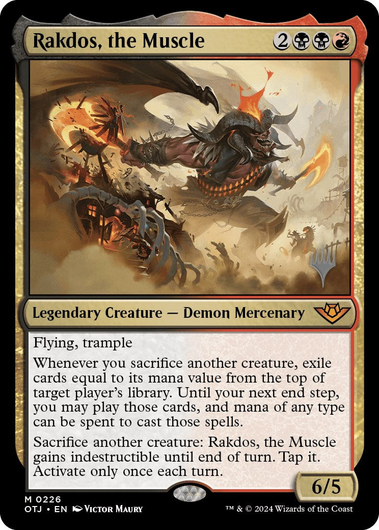 Rakdos, the Muscle (Promo Pack) [Outlaws of Thunder Junction Promos] | Exor Games Dartmouth