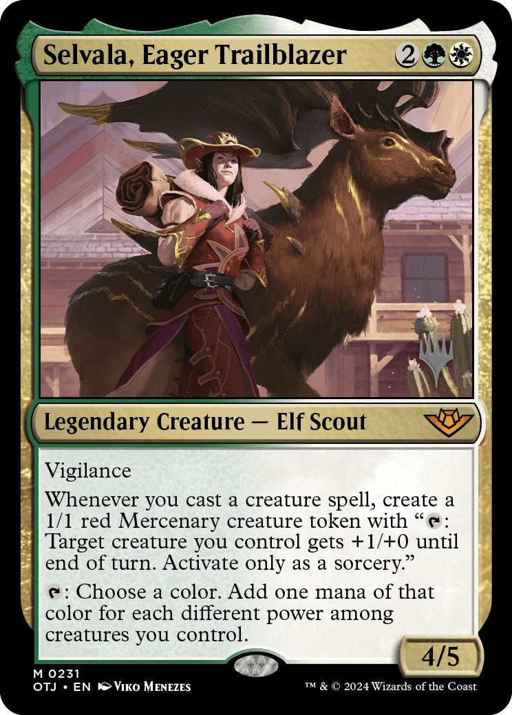 Selvala, Eager Trailblazer (Promo Pack) [Outlaws of Thunder Junction Promos] | Exor Games Dartmouth