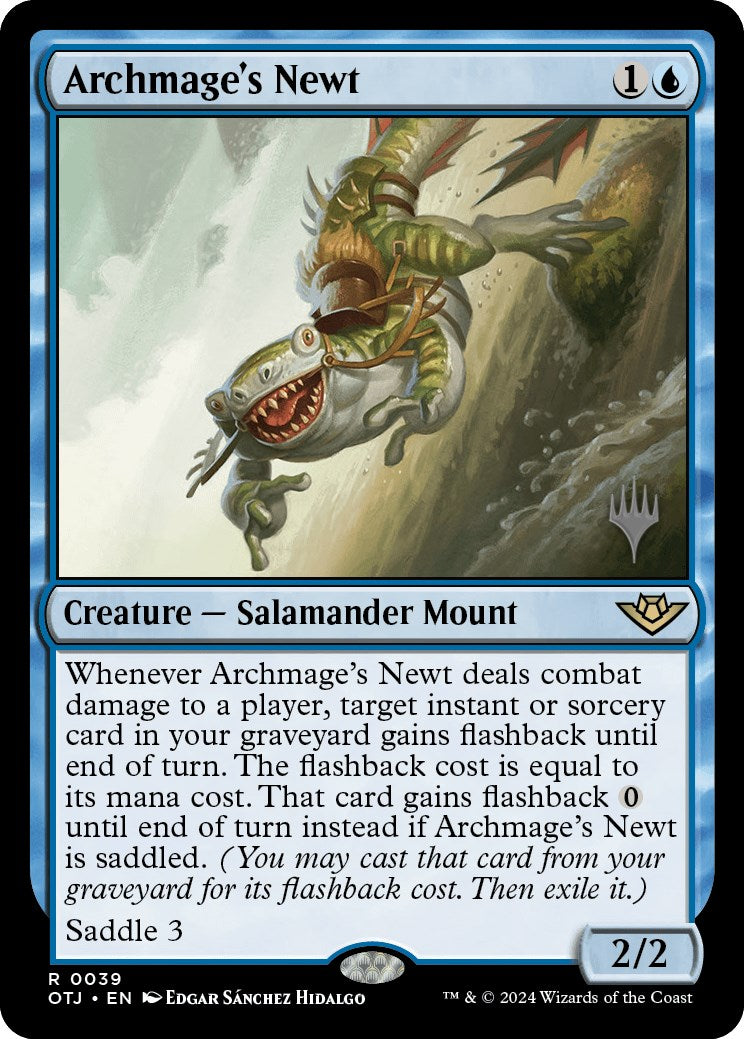 Archmage's Newt (Promo Pack) [Outlaws of Thunder Junction Promos] | Exor Games Dartmouth