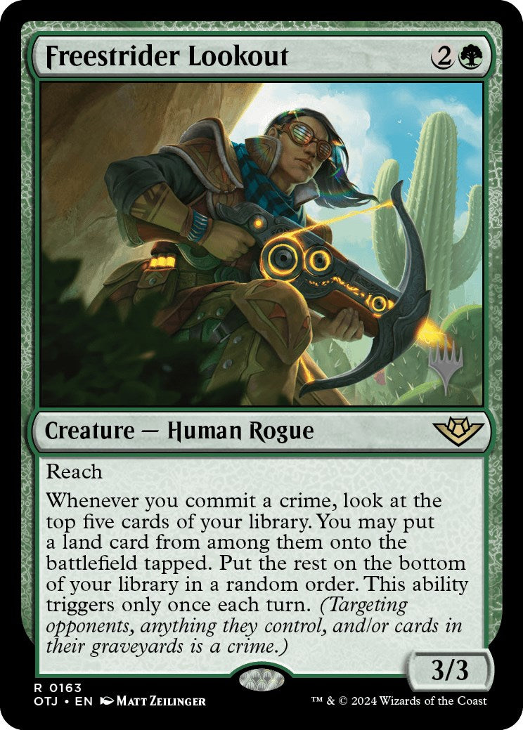Freestrider Lookout (Promo Pack) [Outlaws of Thunder Junction Promos] | Exor Games Dartmouth