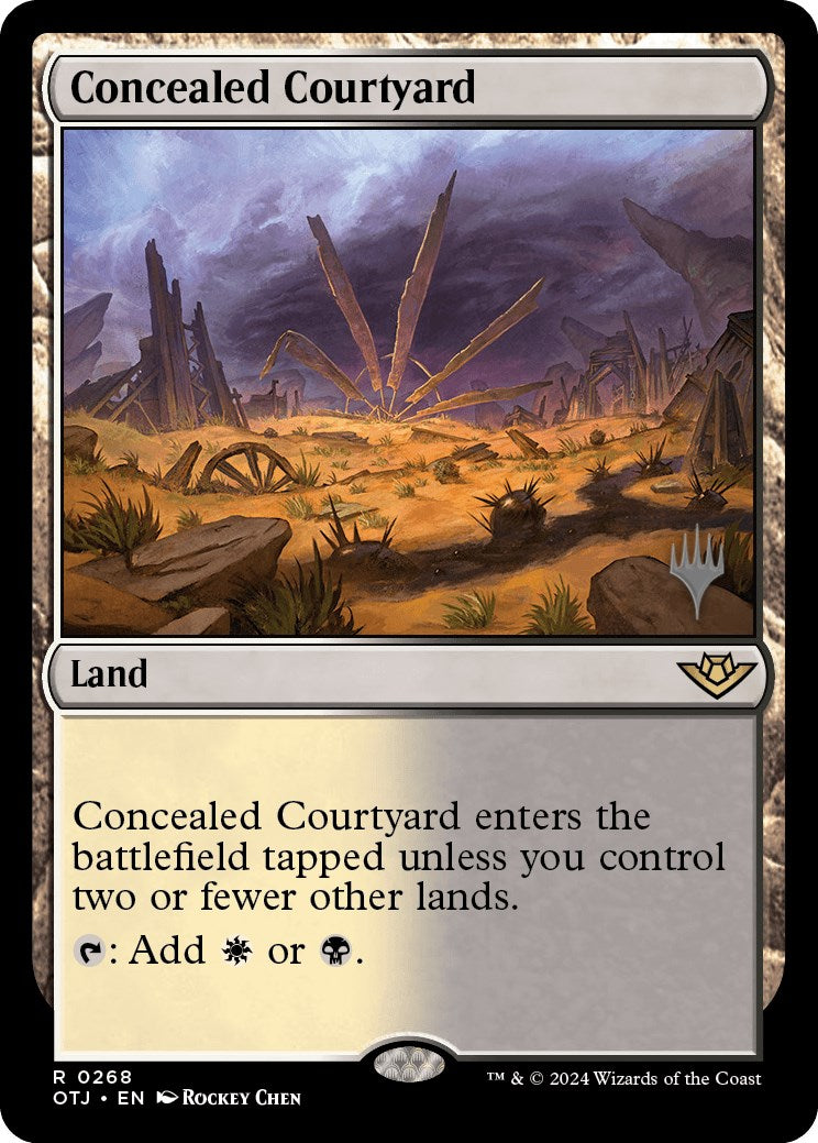 Concealed Courtyard (Promo Pack) [Outlaws of Thunder Junction Promos] | Exor Games Dartmouth
