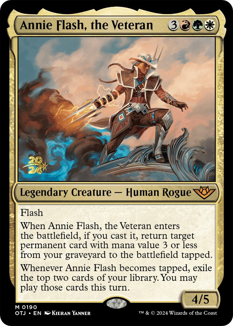 Annie Flash, the Veteran [Outlaws of Thunder Junction Prerelease Promos] | Exor Games Dartmouth