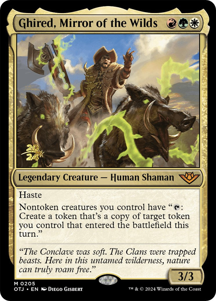 Ghired, Mirror of the Wilds [Outlaws of Thunder Junction Prerelease Promos] | Exor Games Dartmouth