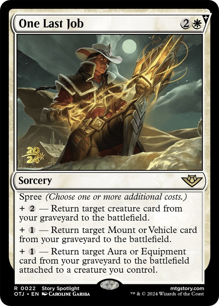 One Last Job [Outlaws of Thunder Junction Prerelease Promos] | Exor Games Dartmouth