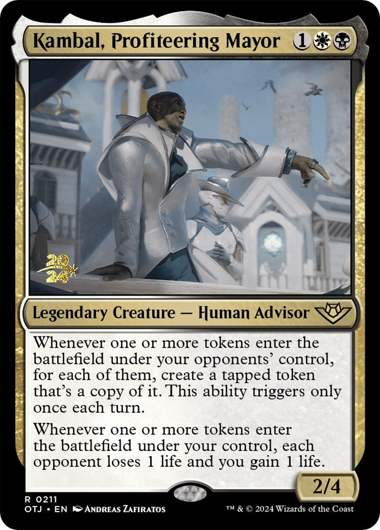 Kambal, Profiteering Mayor [Outlaws of Thunder Junction Prerelease Promos] | Exor Games Dartmouth