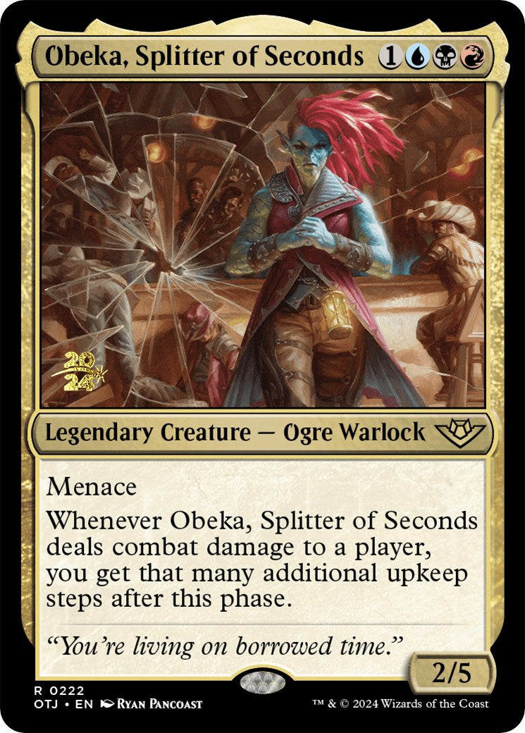 Obeka, Splitter of Seconds [Outlaws of Thunder Junction Prerelease Promos] | Exor Games Dartmouth