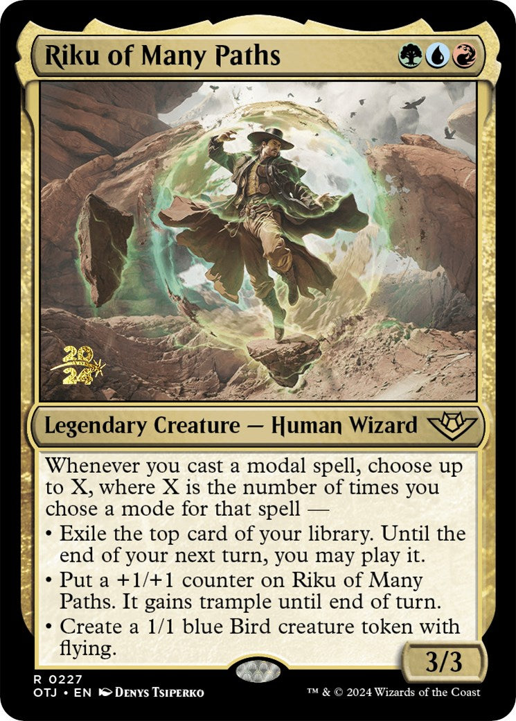 Riku of Many Paths [Outlaws of Thunder Junction Prerelease Promos] | Exor Games Dartmouth