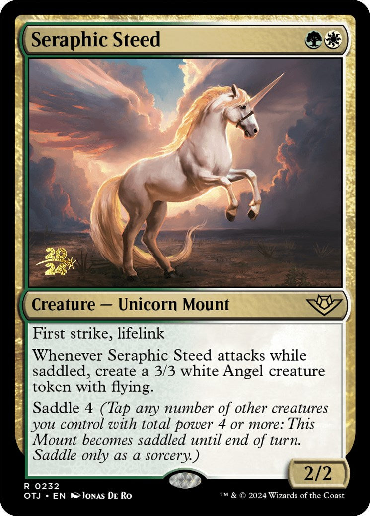 Seraphic Steed [Outlaws of Thunder Junction Prerelease Promos] | Exor Games Dartmouth