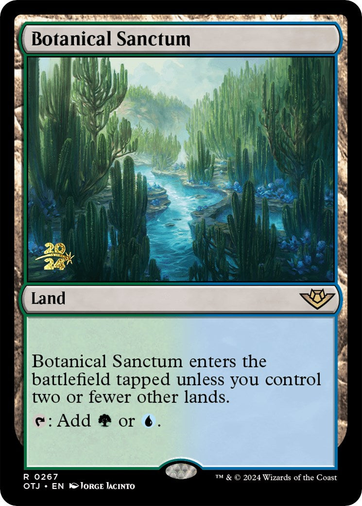 Botanical Sanctum (OTJ) [Outlaws of Thunder Junction Prerelease Promos] | Exor Games Dartmouth