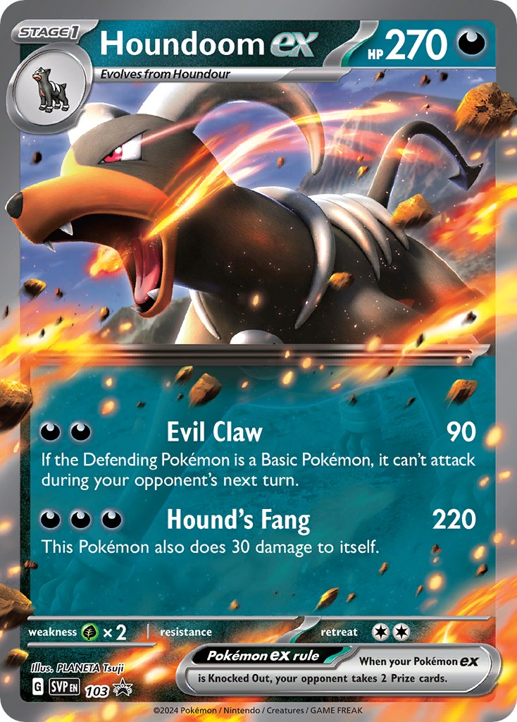 Houndoom ex (103) [Scarlet & Violet: Black Star Promos] | Exor Games Dartmouth