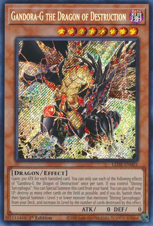 Gandora-G the Dragon of Destruction [LEDE-EN001] Secret Rare | Exor Games Dartmouth