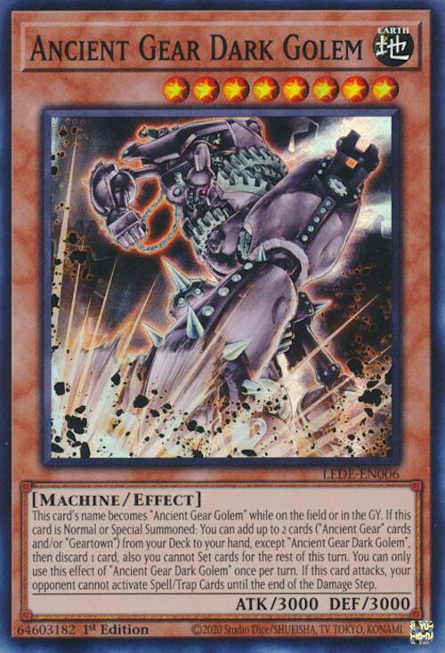 Ancient Gear Dark Golem [LEDE-EN006] Super Rare | Exor Games Dartmouth